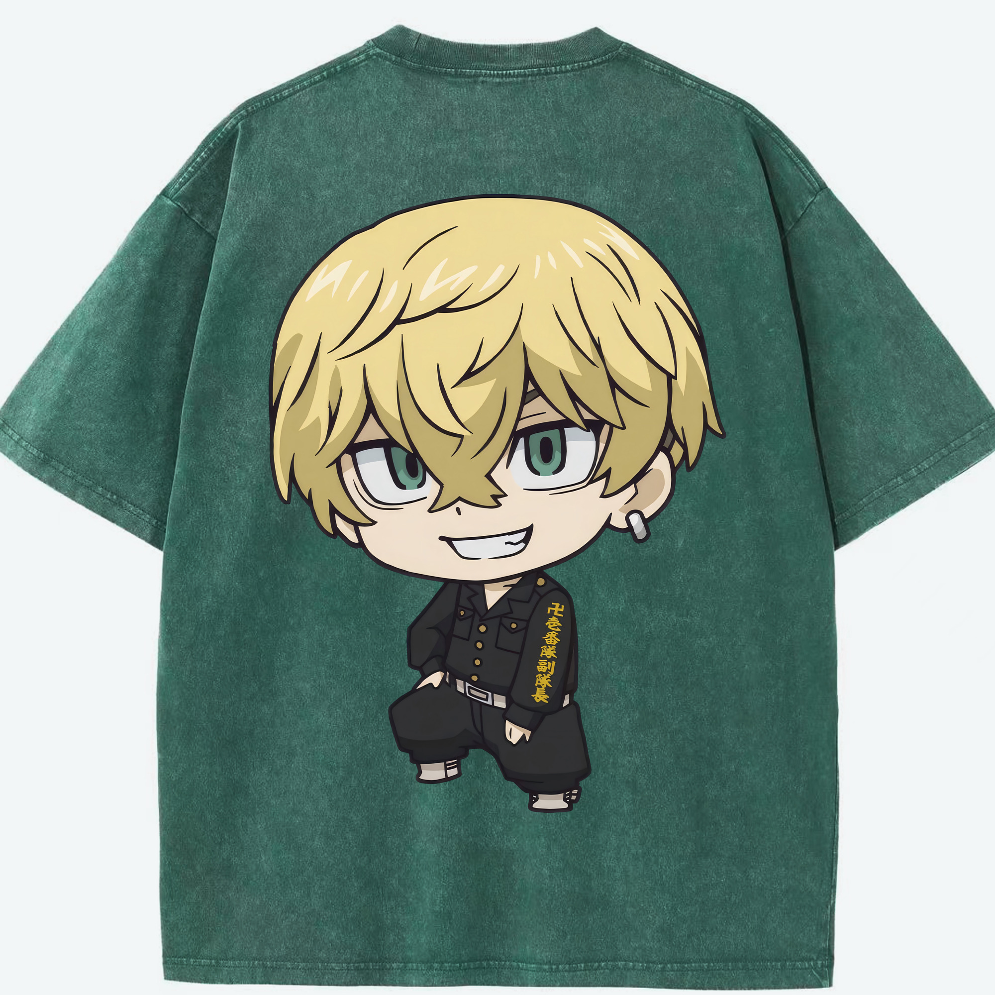 （画像用） 東京リベンジャーズ Tokyo Revengers 綿100% ヴィンテージ風 半袖Tシャツ（背面プリント）